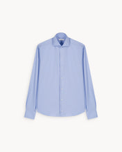 Load image into Gallery viewer, Leo Deep Blue Cotton Poplin Unisex Shirt