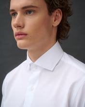 Load image into Gallery viewer, Leo White Cotton Poplin Unisex Shirt