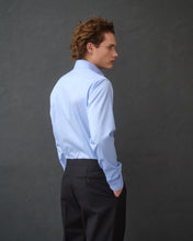 Load image into Gallery viewer, Leo Deep Blue Cotton Poplin Unisex Shirt