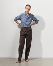 Load image into Gallery viewer, Lou Brown Cotton Poplin Pants