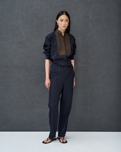 Load image into Gallery viewer, Andrea Navy Wool Blend Trousers