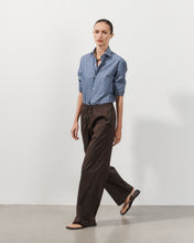 Load image into Gallery viewer, Lou Brown Cotton Poplin Pants