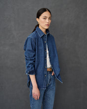 Load image into Gallery viewer, Zoey Raw Denim Overshirt