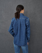 Load image into Gallery viewer, Zoey Raw Denim Overshirt