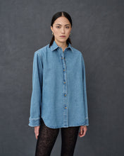 Load image into Gallery viewer, Zoey Light Blue Denim Overshirt