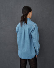 Load image into Gallery viewer, Zoey Light Blue Denim Overshirt