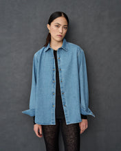 Load image into Gallery viewer, Zoey Light Blue Denim Overshirt
