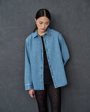 Load image into Gallery viewer, Zoey Light Blue Denim Overshirt
