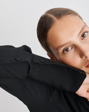 Load image into Gallery viewer, Leia Black Silk Shirt