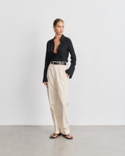 Load image into Gallery viewer, Leia Black Silk Shirt