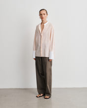 Load image into Gallery viewer, Bianca Yellow Striped Cotton Poplin Shirt