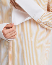 Load image into Gallery viewer, Bianca Yellow Striped Cotton Poplin Shirt