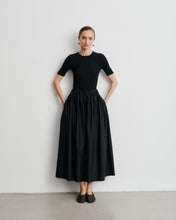 Load image into Gallery viewer, Leandra Black Cotton Voile Skirt