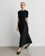 Load image into Gallery viewer, Leandra Black Cotton Voile Skirt