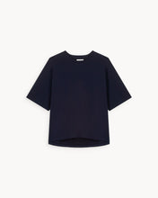 Load image into Gallery viewer, The Oversize T-shirt in Navy Blue Cotton