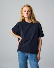 Load image into Gallery viewer, The Oversize T-shirt in Navy Blue Cotton