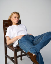 Load image into Gallery viewer, The Oversize T-shirt in White Cotton