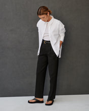 Charger l'image dans la galerie, Chemise oversize en popeline de coton blanche