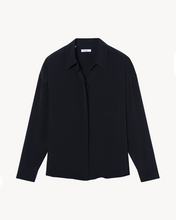 Load image into Gallery viewer, Chemise oversize en soie noire