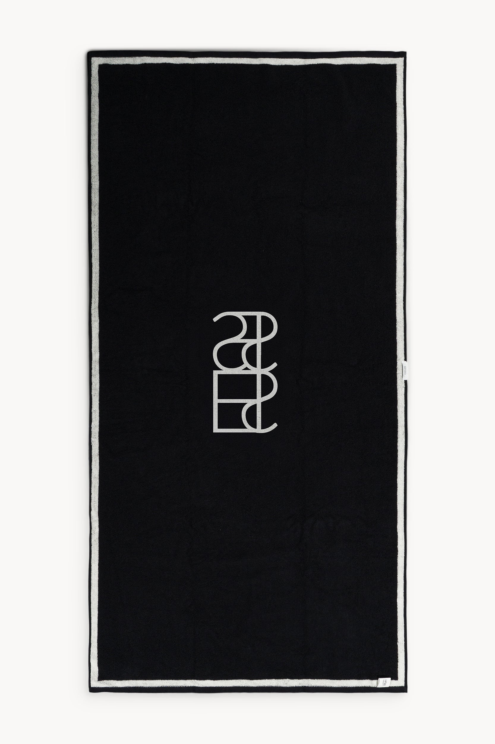 Serviette de bain en coton monogramme
