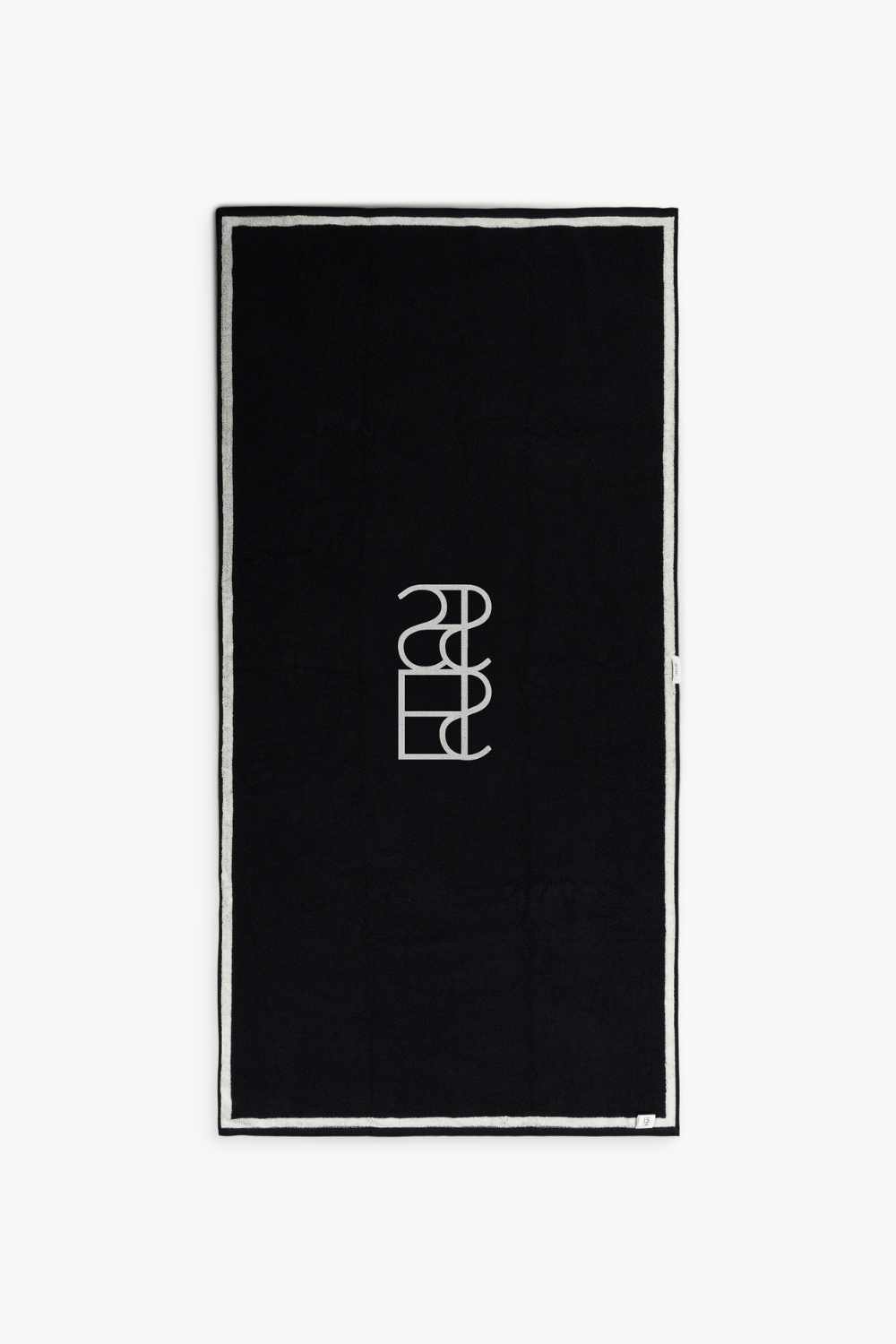 Serviette de bain en coton monogramme