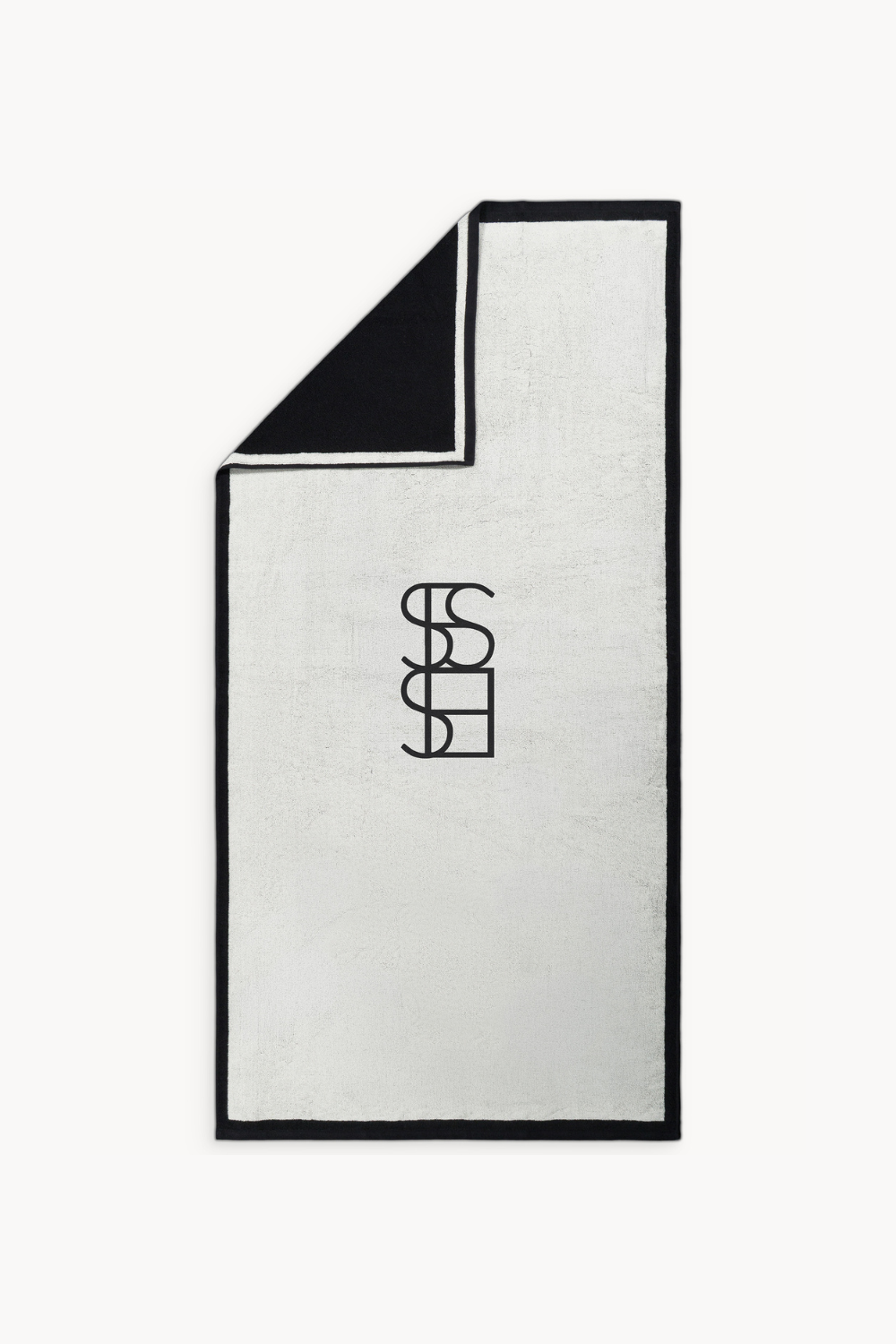 Serviette de bain en coton monogramme
