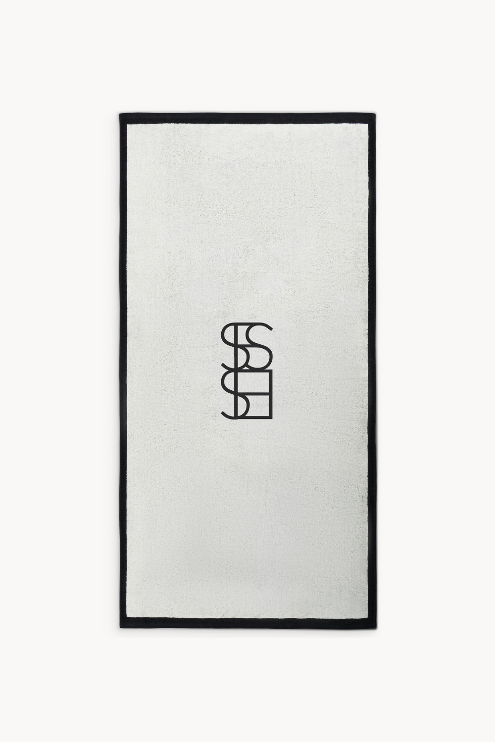 Serviette de bain en coton monogramme