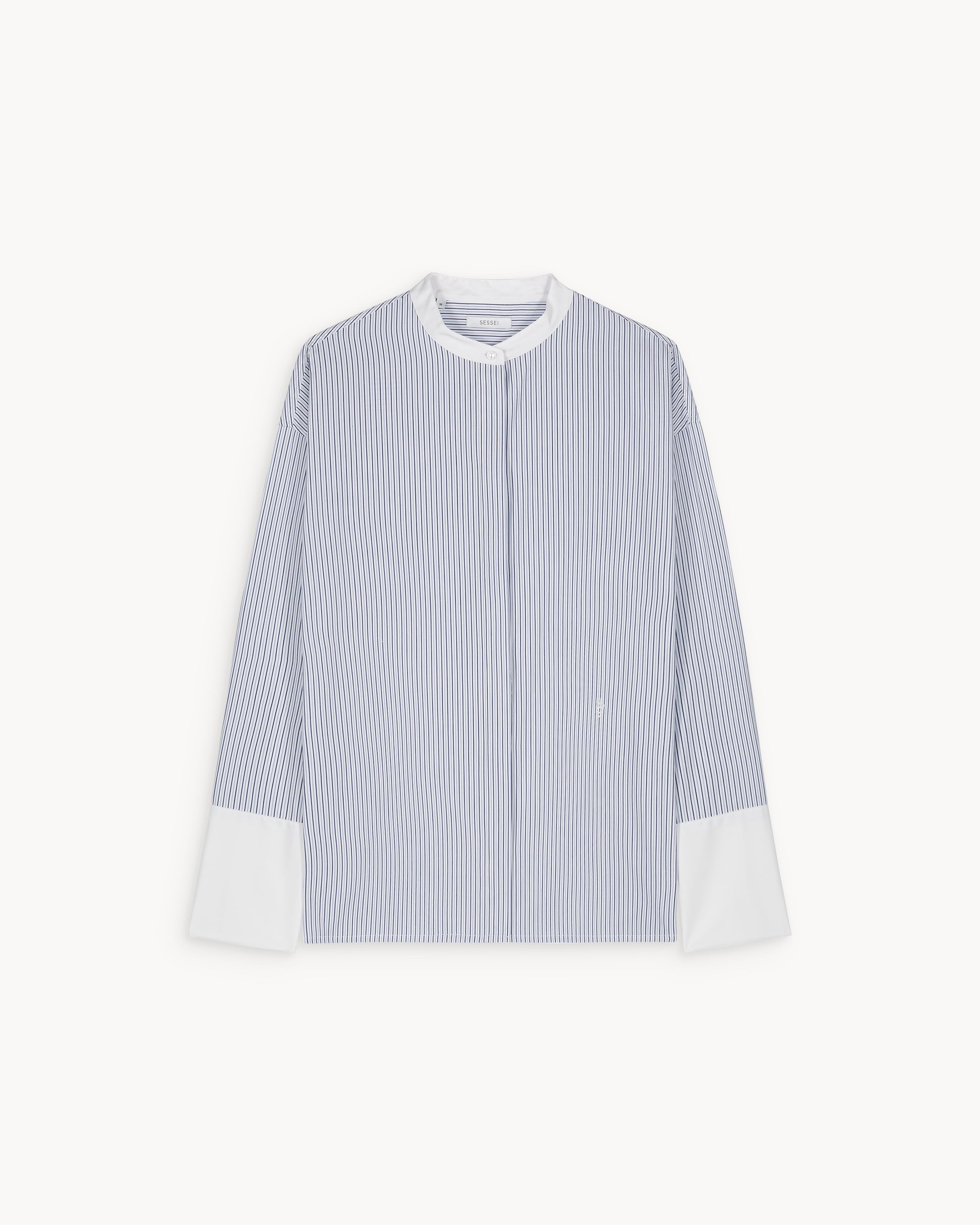 Chemise à rayures bleues Bianca