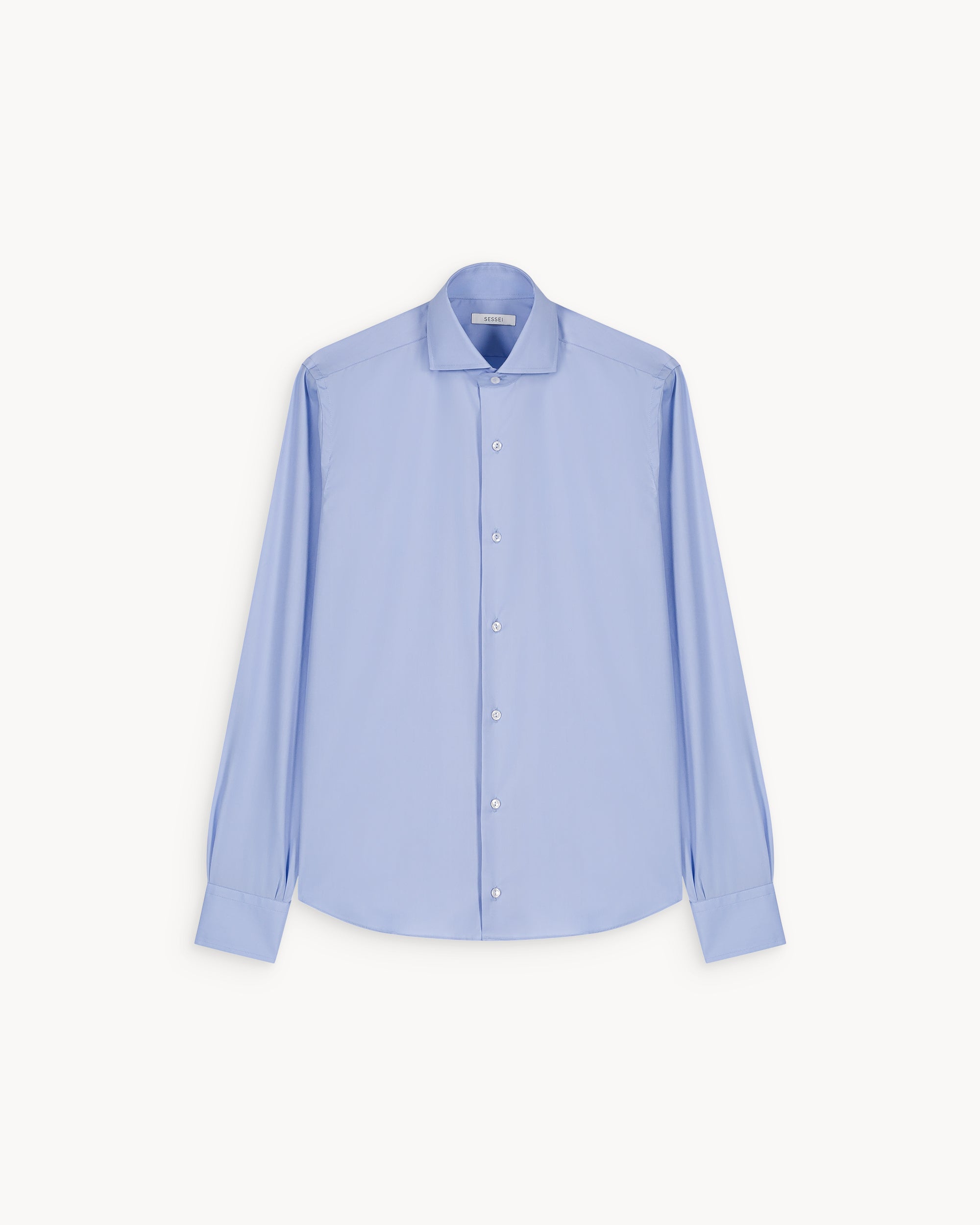Leo Deep Blue Cotton Poplin Unisex Shirt