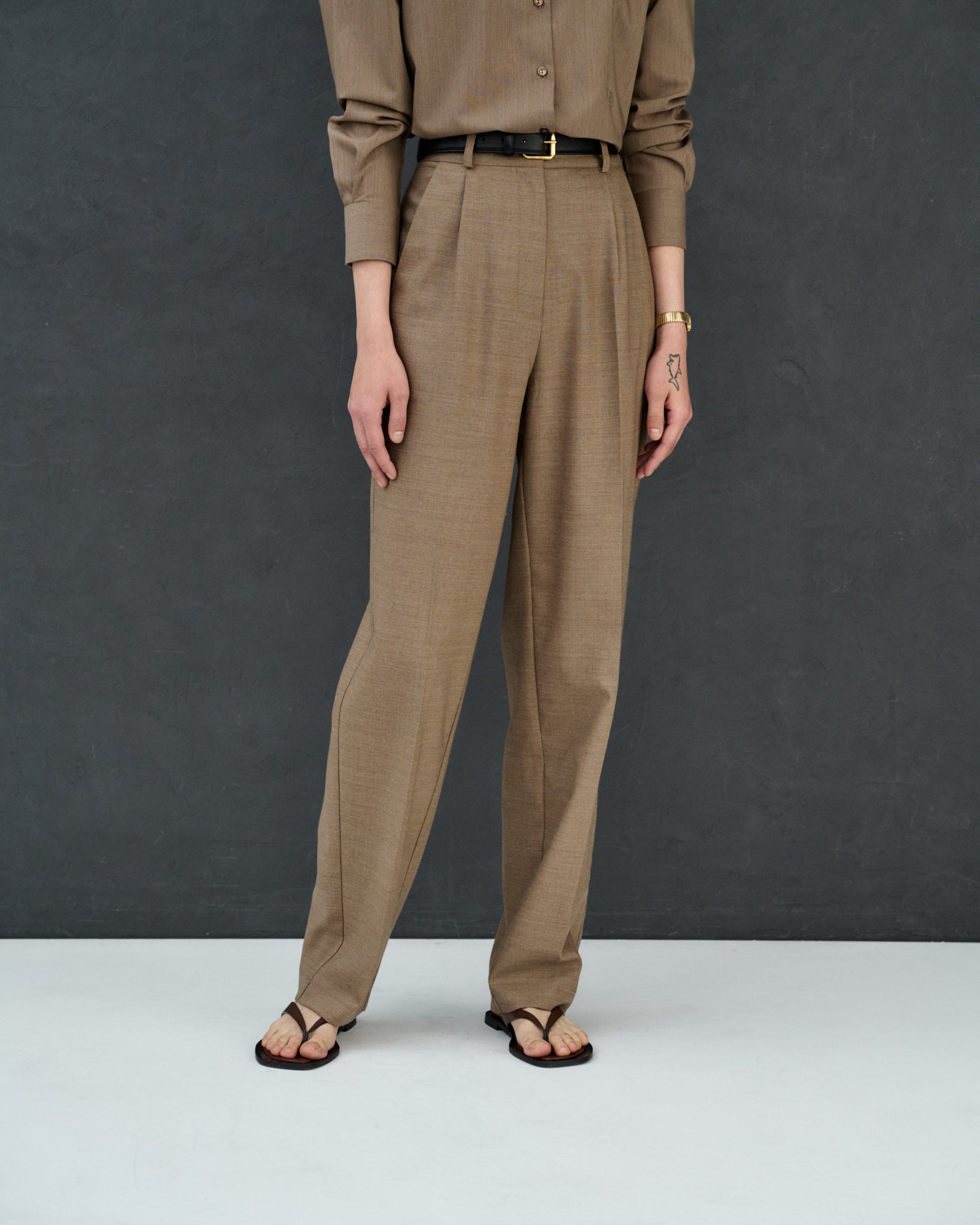 Pantalon Large Pantalon New Man Femme Pantalon Large à Pinces