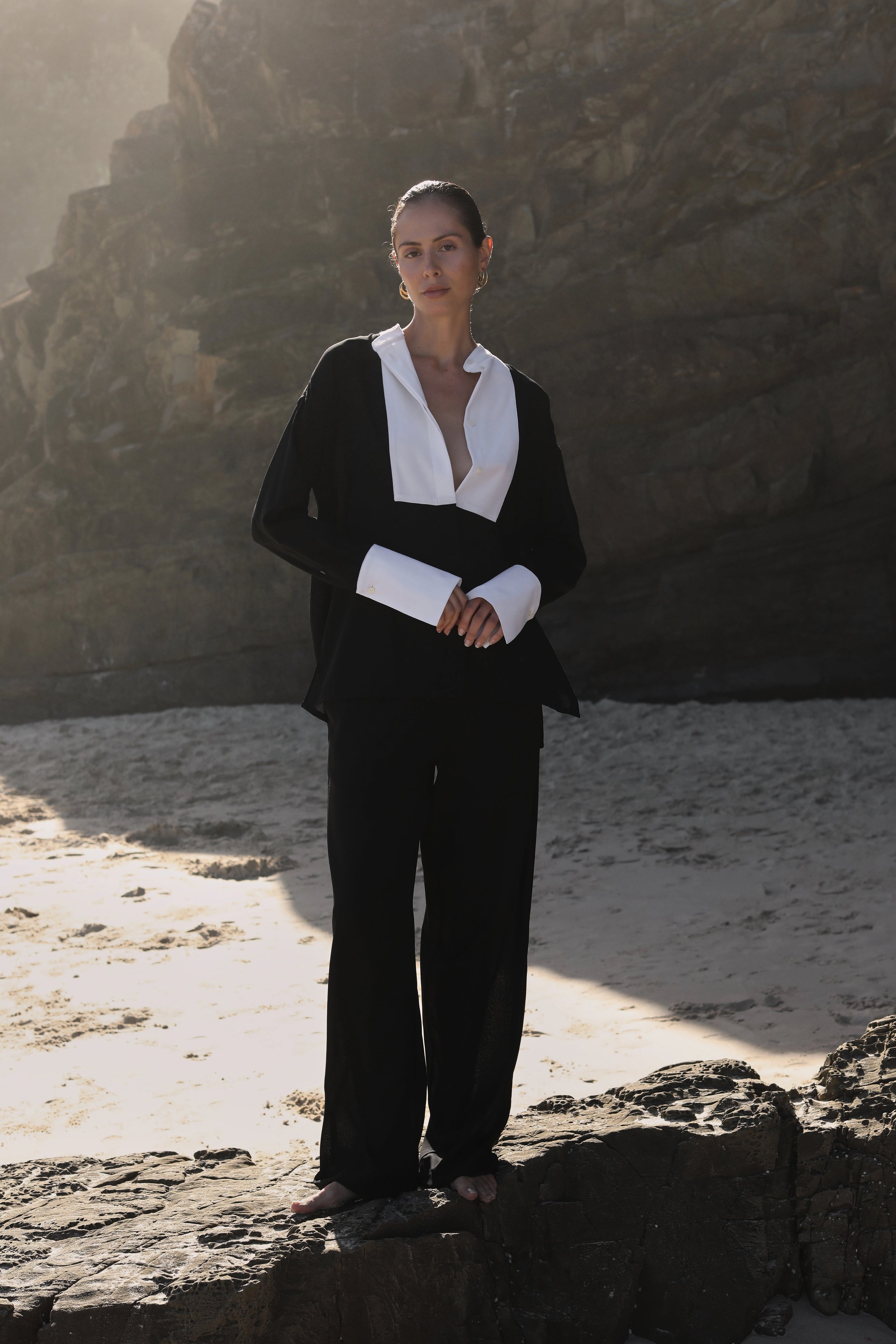 Chemise Bianca noir - SESSEI Atelier