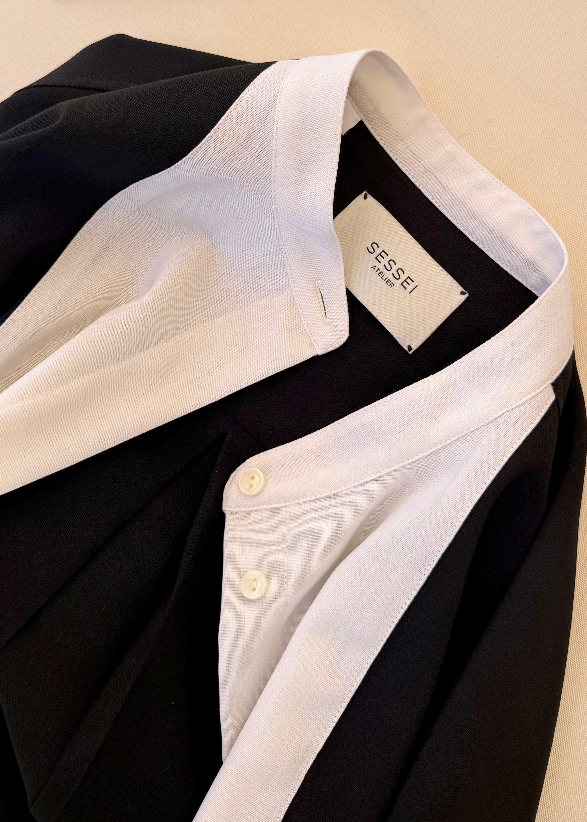 Chemise Bianca noir - SESSEI Atelier