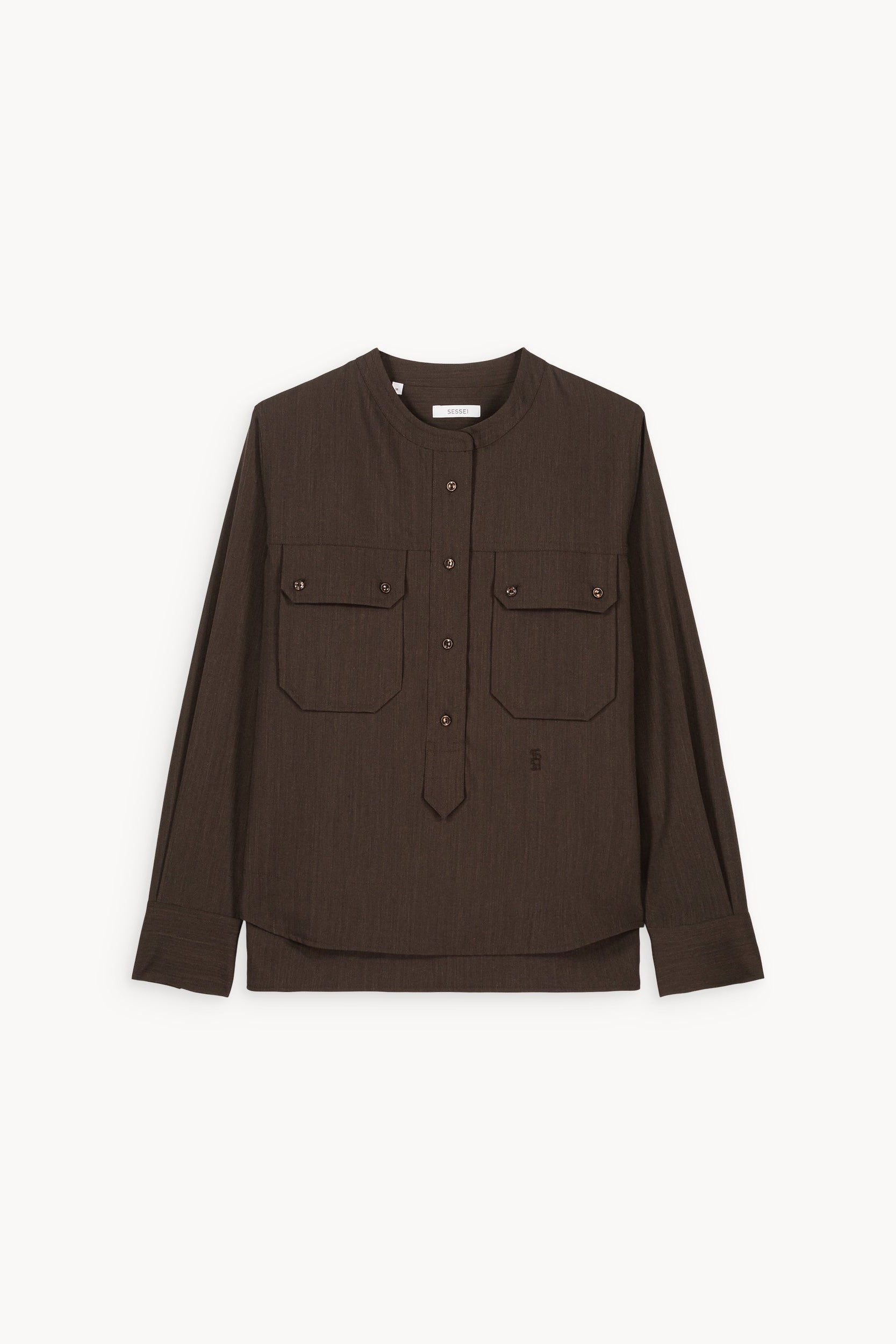 Blouse marron Hailey