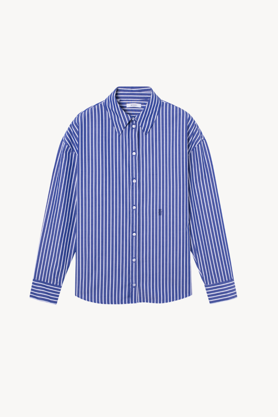 Chemise basique à rayures avec poche en popeline - Mode femme | France Chemise basique à rayures avec poche en popeline - Mode femme | France