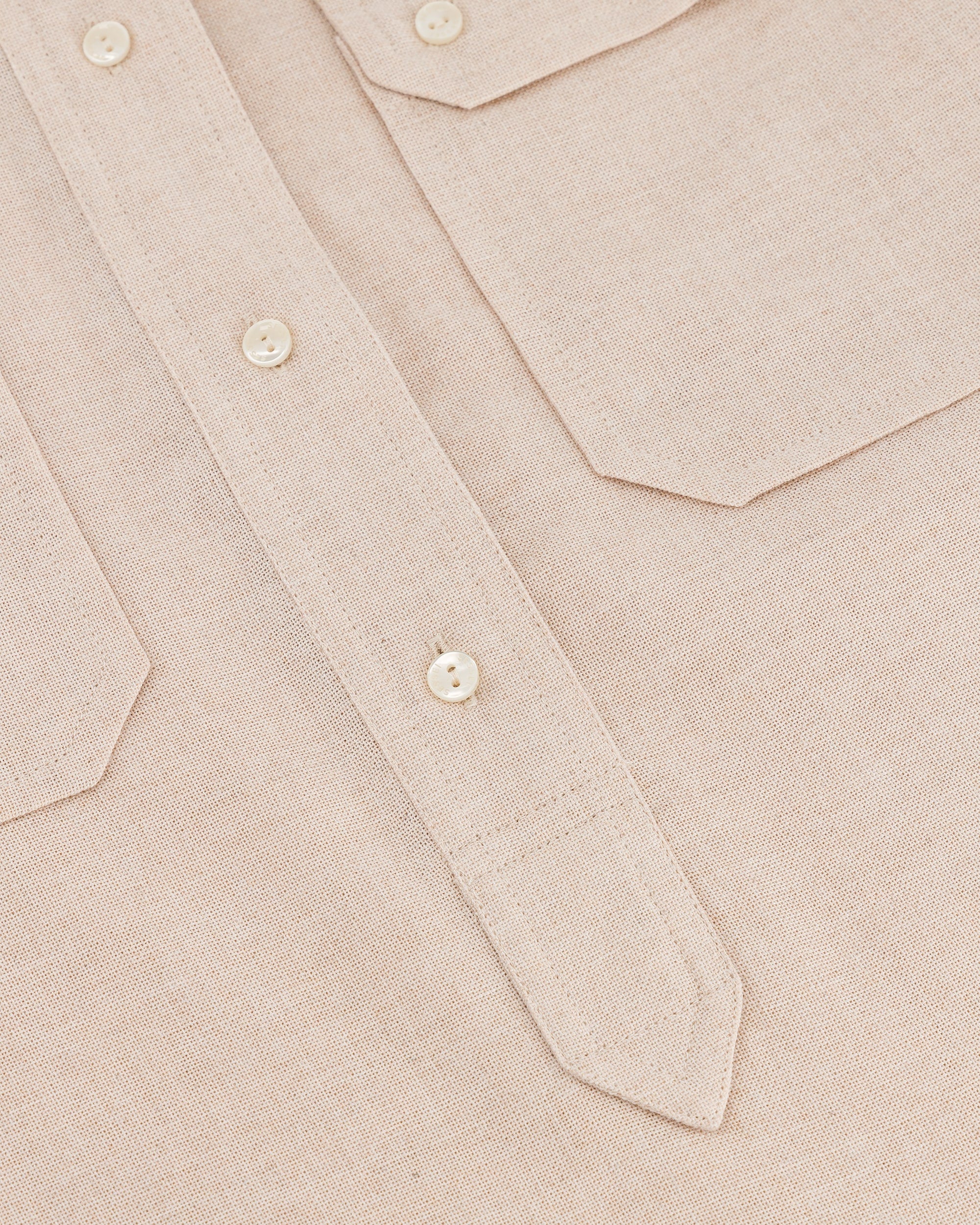 Lenny Beige Belted Sleeveless Shirt