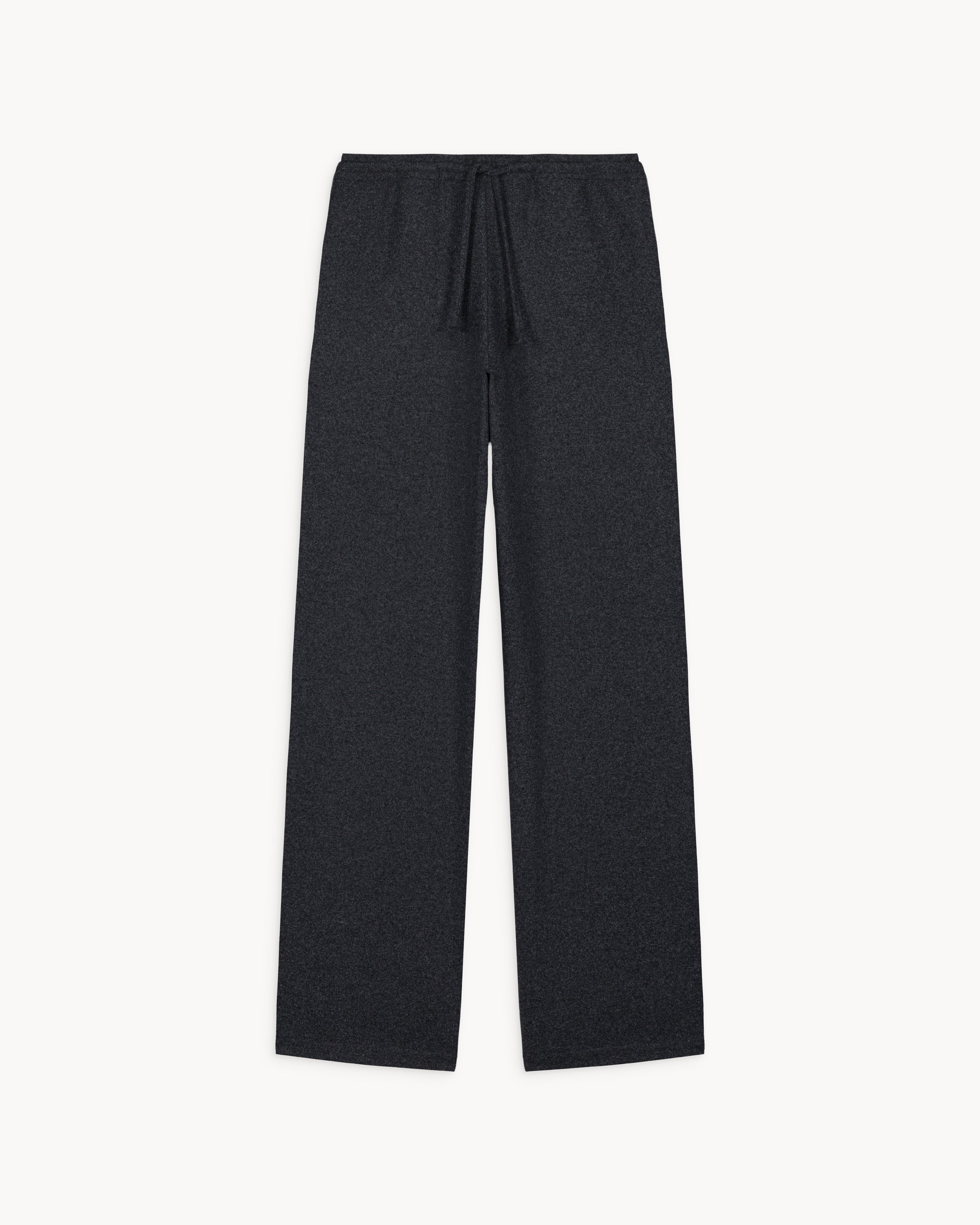 Pantalon en laine mélangée gris Lou
