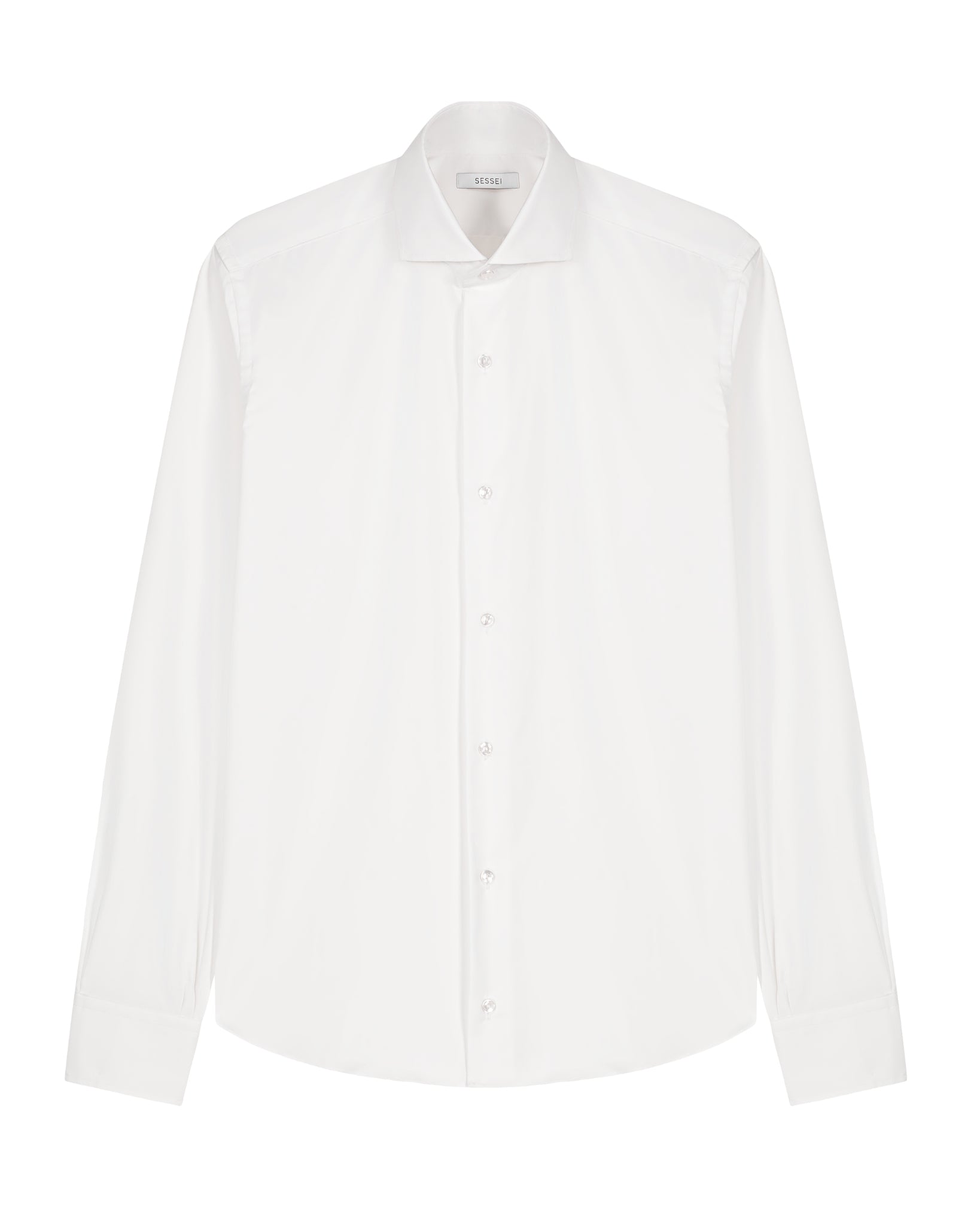 Monica White Cotton Poplin Shirt