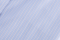 Popeline de coton bleu ciel à fine rayure blanche