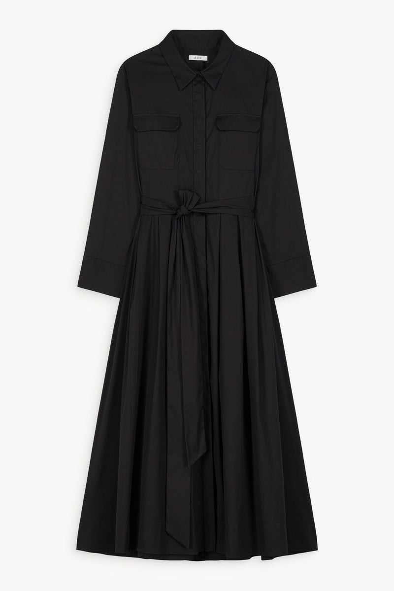 Robe chemise noire Bessette