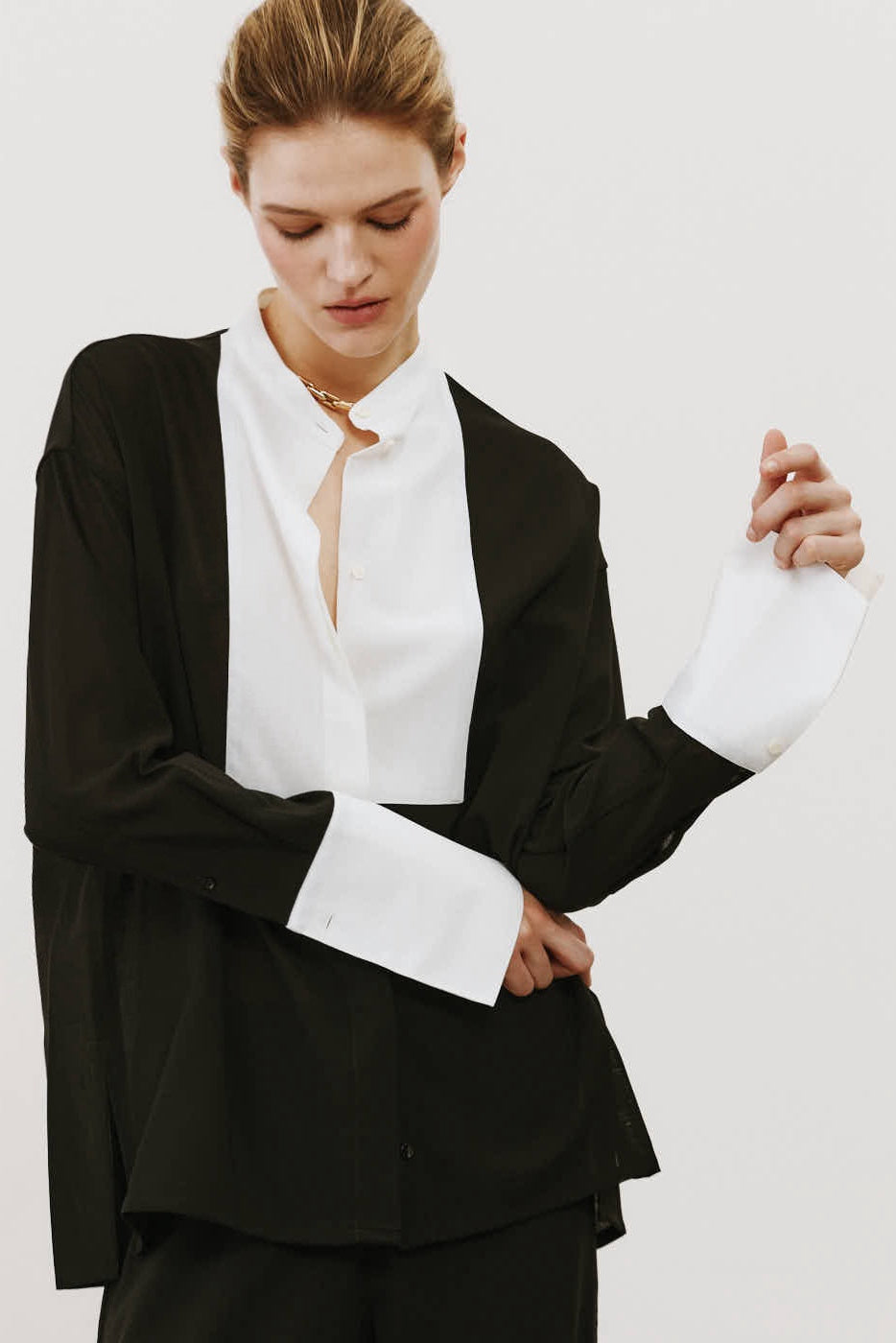 Chemise Bianca noir - SESSEI Atelier