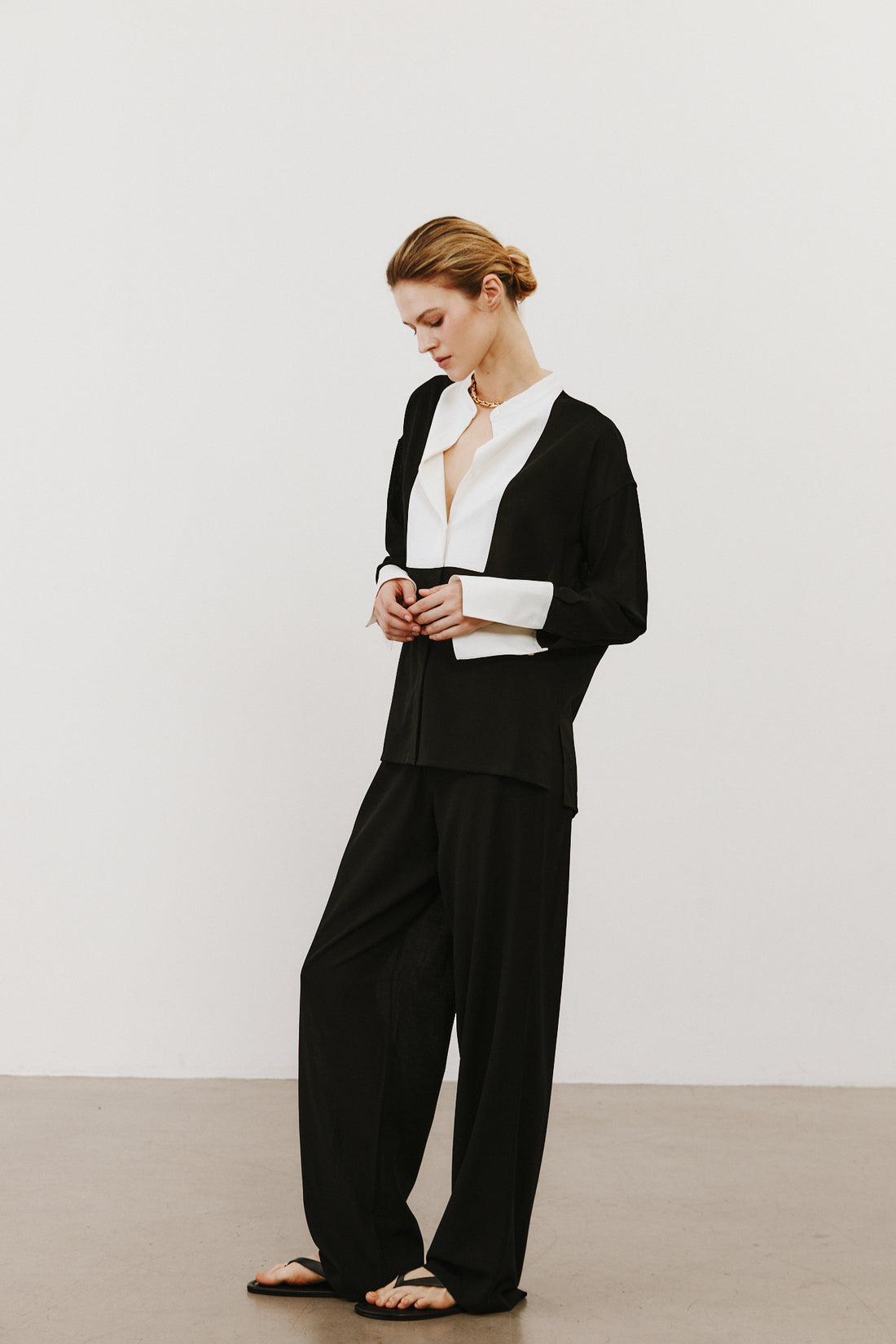 Pantalon Lou - Noir laine froide | SESSEI ATELIER