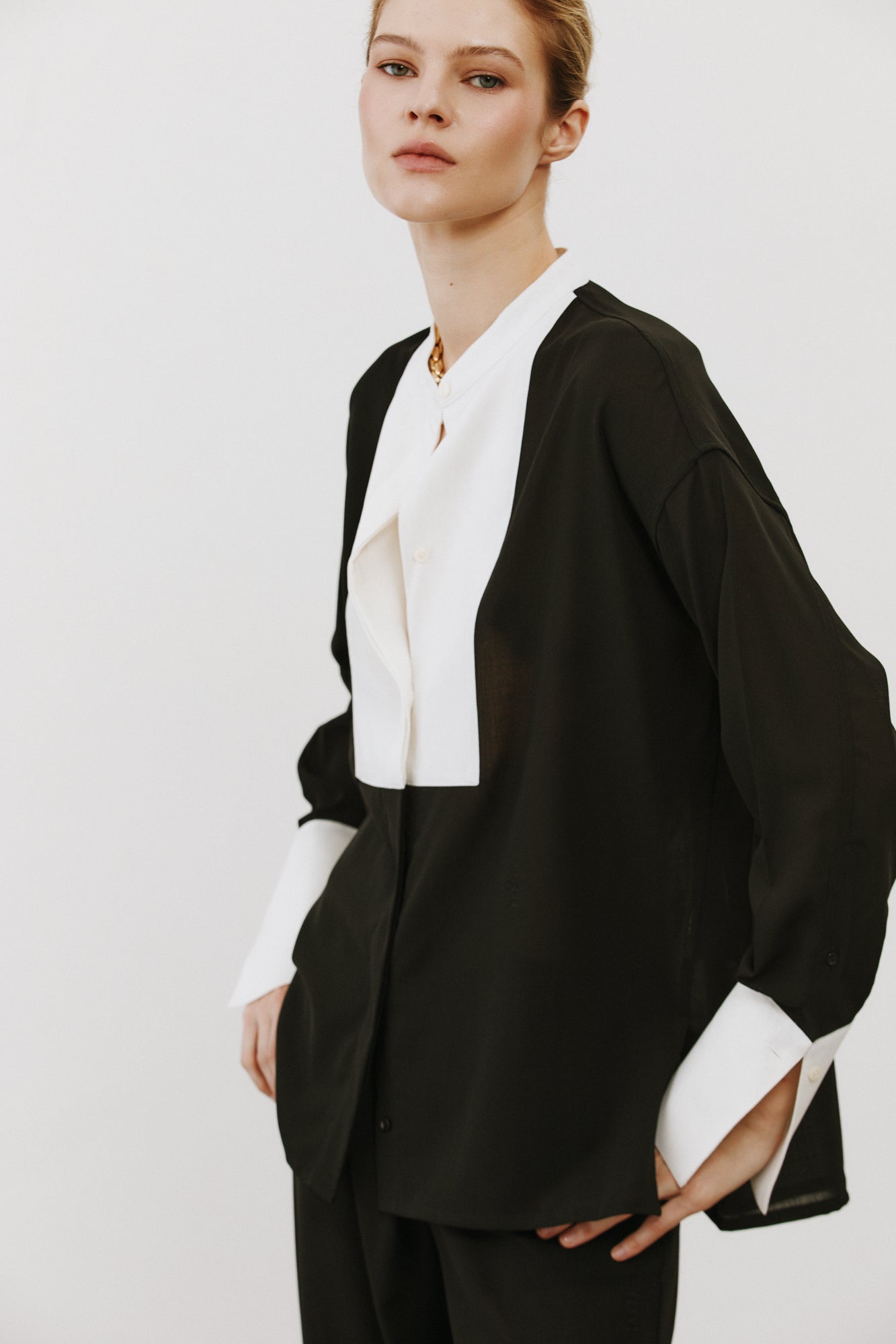 Chemise Bianca noir - SESSEI Atelier