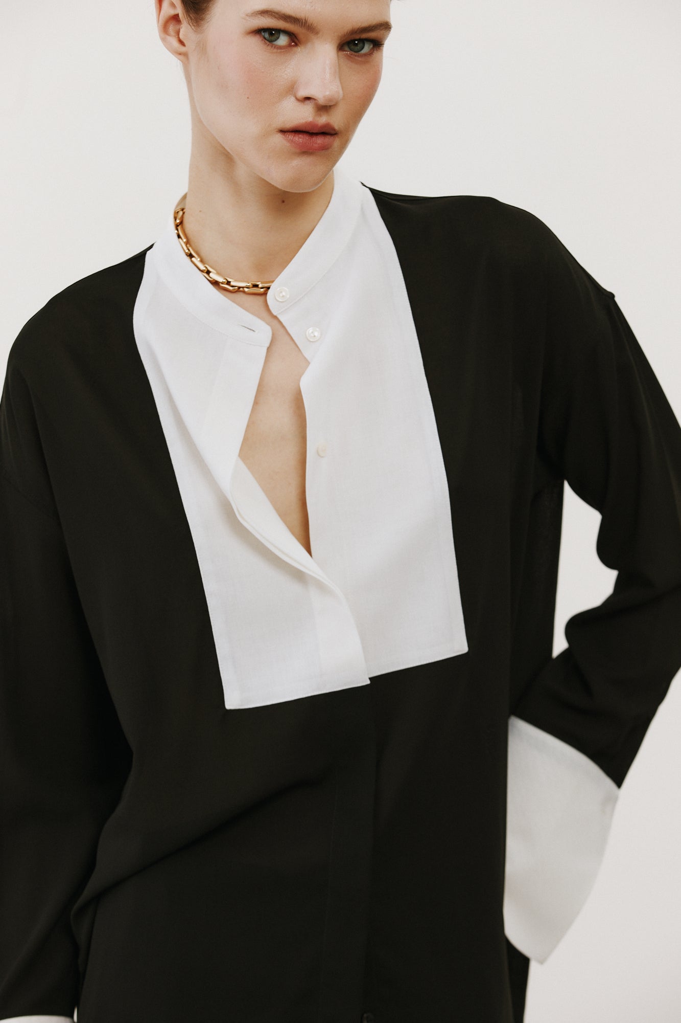 Chemise Bianca noir - SESSEI Atelier