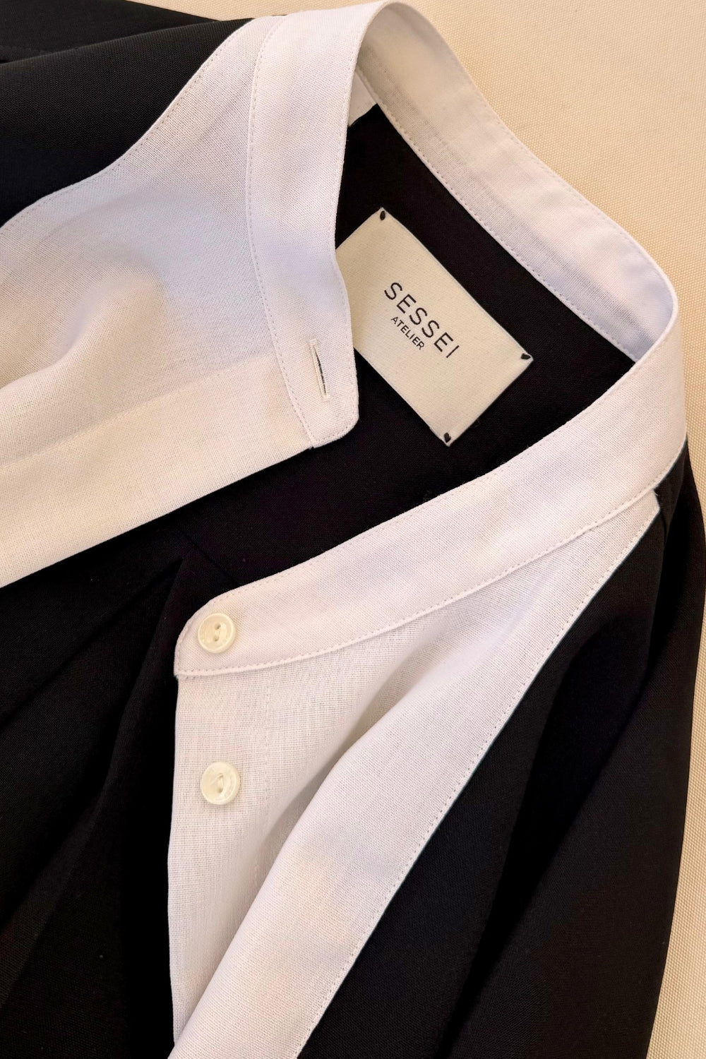 Chemise Bianca noir - SESSEI Atelier