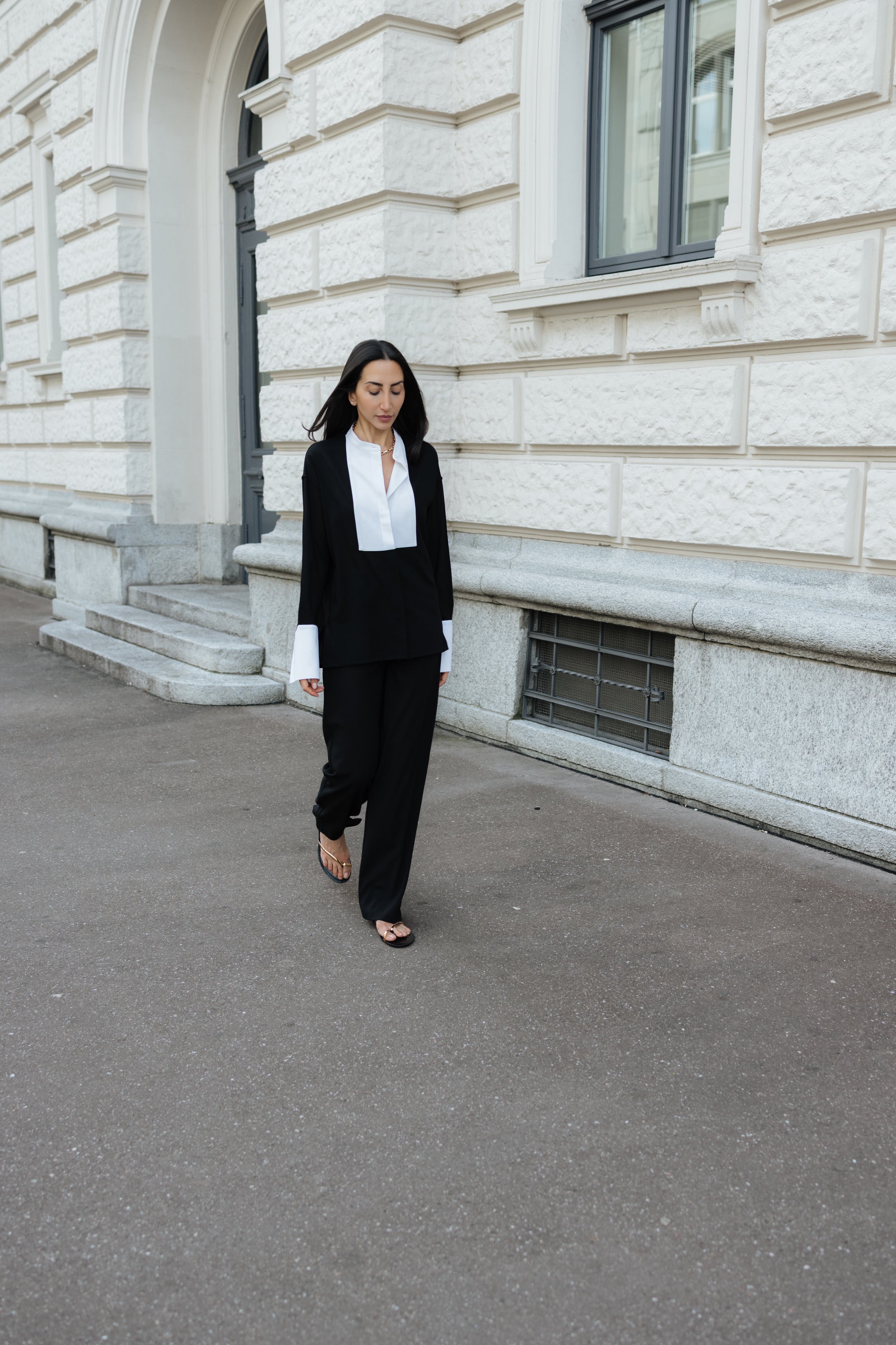 Chemise Bianca noir - SESSEI Atelier