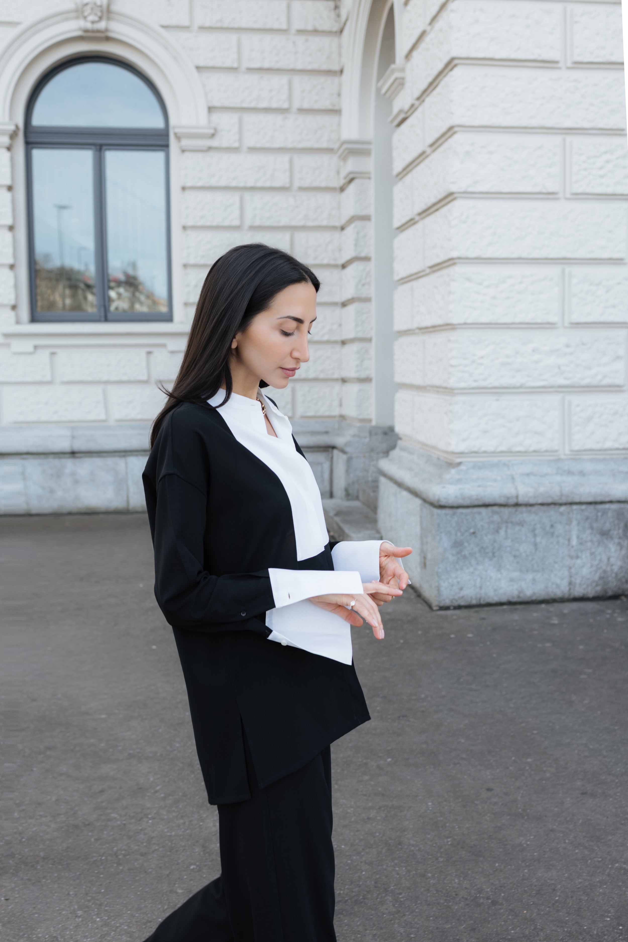 Chemise Bianca noir - SESSEI Atelier