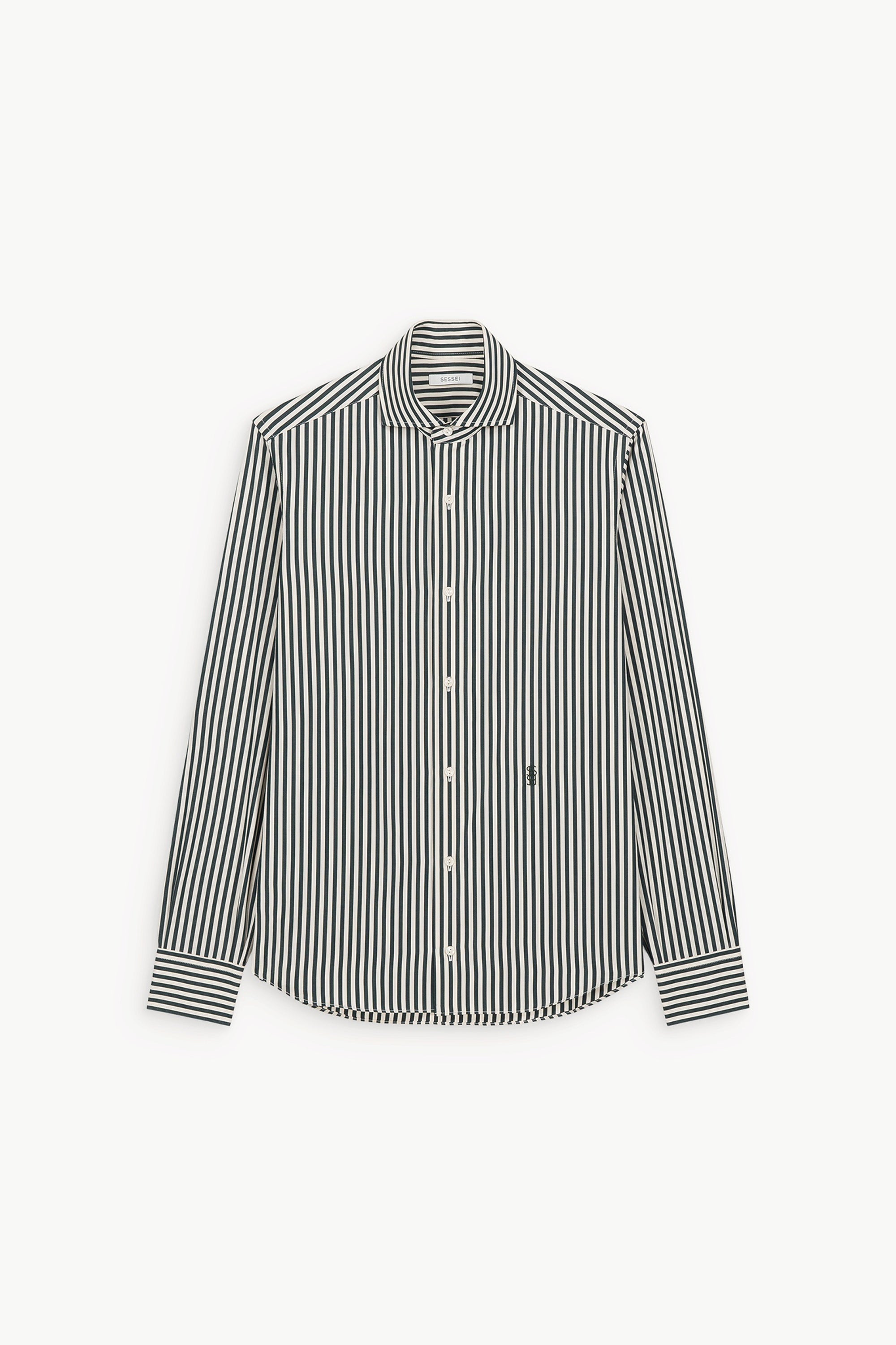 Leo Green Striped Shirt