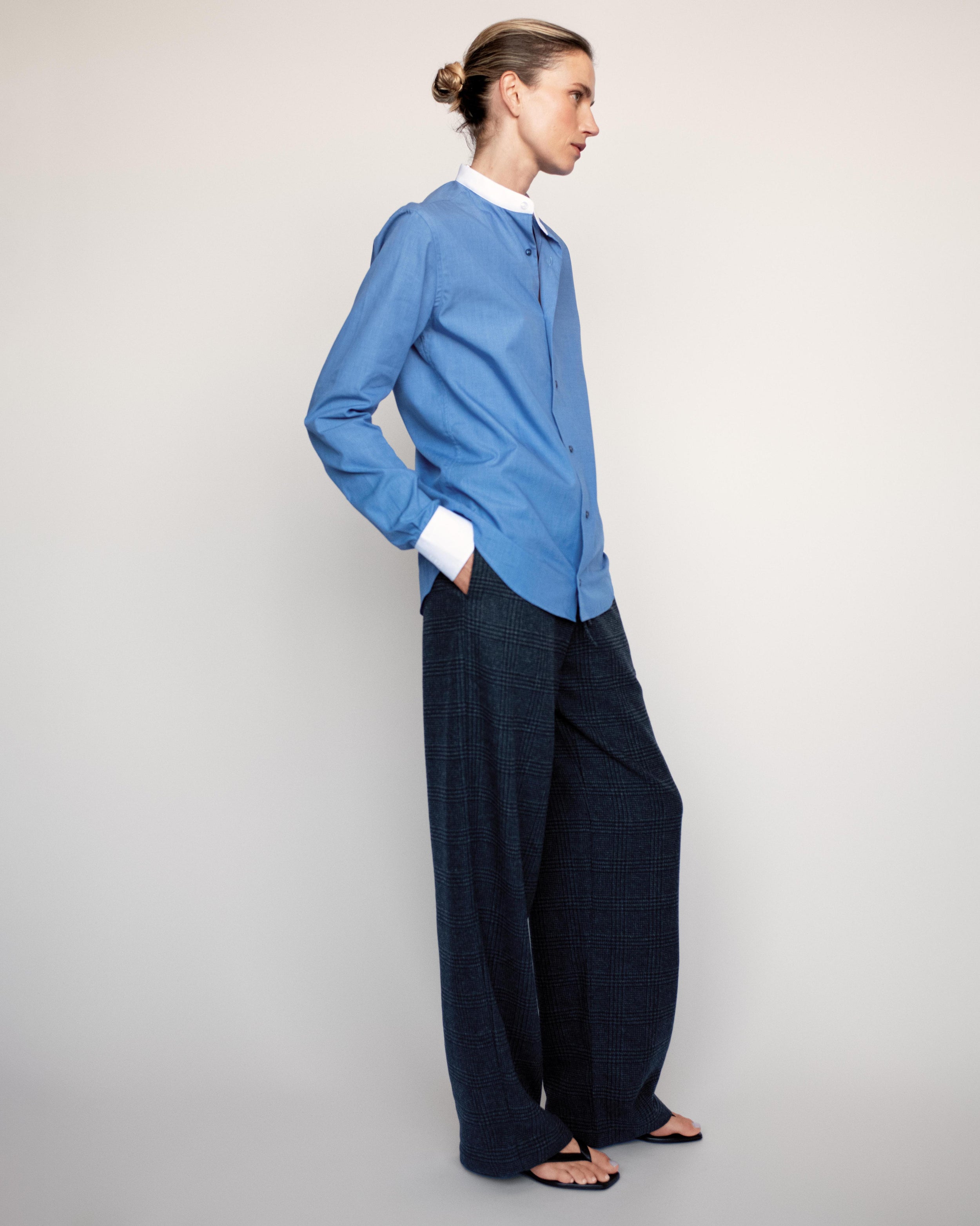 Chemise bleu profond Gabi