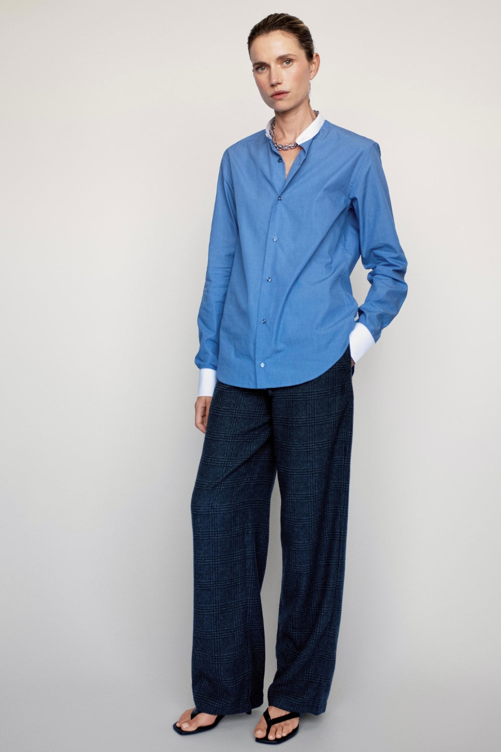 Chemise bleu profond Gabi