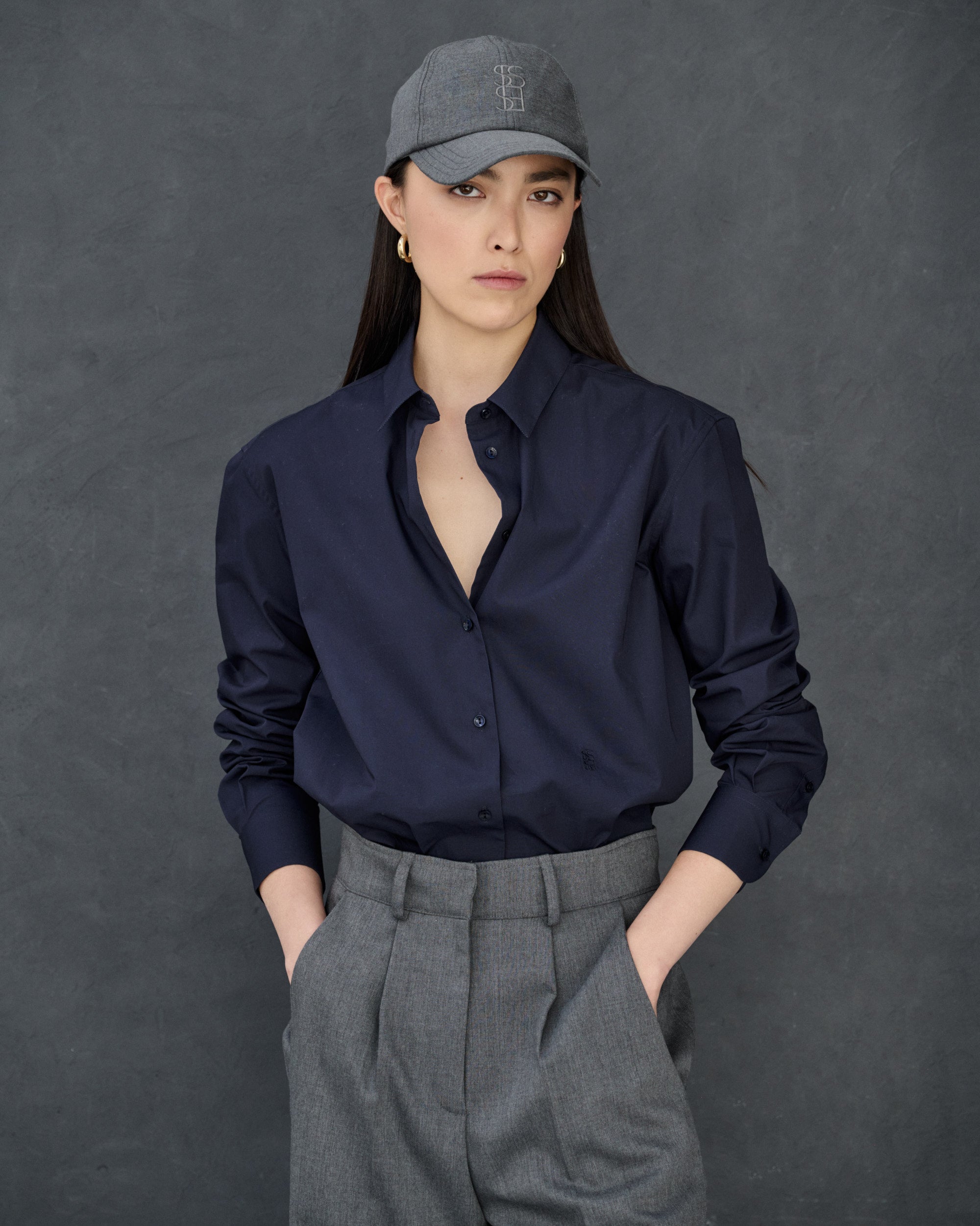 Pantalon gris Charvey